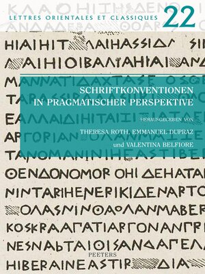 cover image of Schriftkonventionen in pragmatischer Perspektive